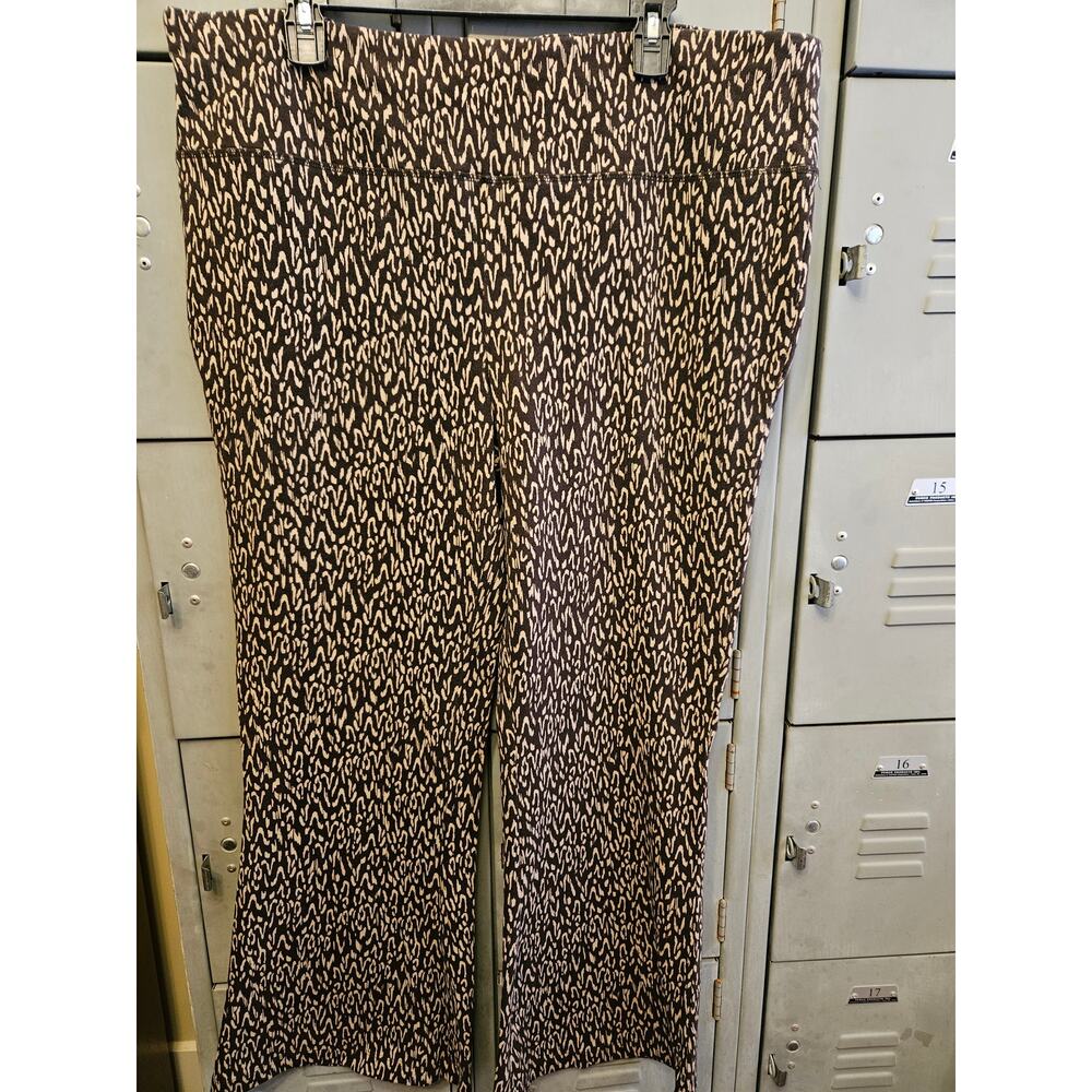 Terra & Sky Women's Stretchy Pull on Pants Wide Flare Leg - Size 2X (20-22)